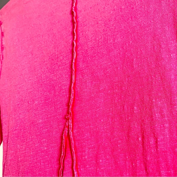 Free People Pink Lou Legacy Crochet Henley 💝 - Picture 8 of 9